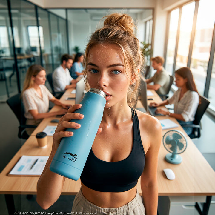 Grafoplas Galgo - Botella Térmica Reutilizable de 0.54L con Interior Cerámico. Verde