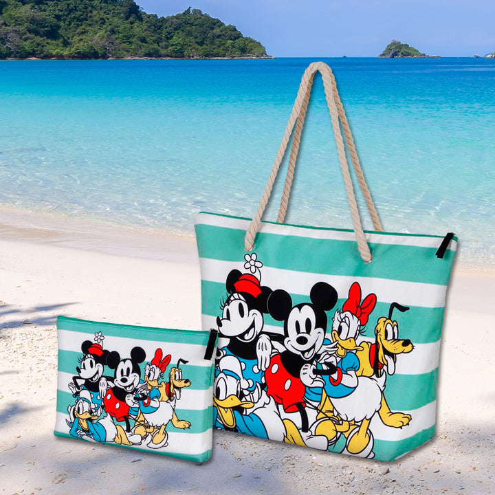 KARACTERMANIA - Bolsa de Playa Soleil con Neceser de Regalo. Minnie Mouse Dots