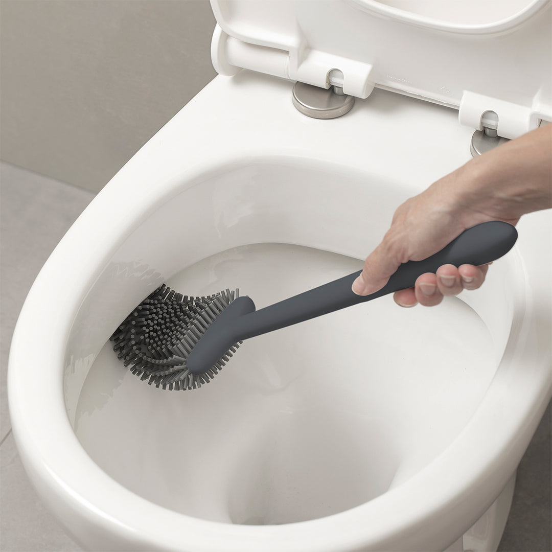 TATAY - Escobilla de Baño en Silicona. Flexible, de Secado Rápido y Antiolor. Gris Antracita
