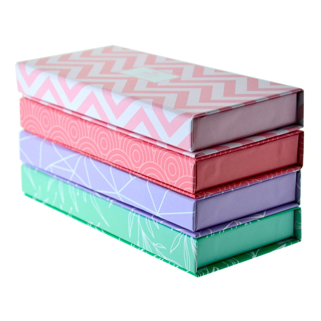 OFFICE BOX North Glace - Estuche de Notas Adhesivas con Cierre Magnético. Rosa