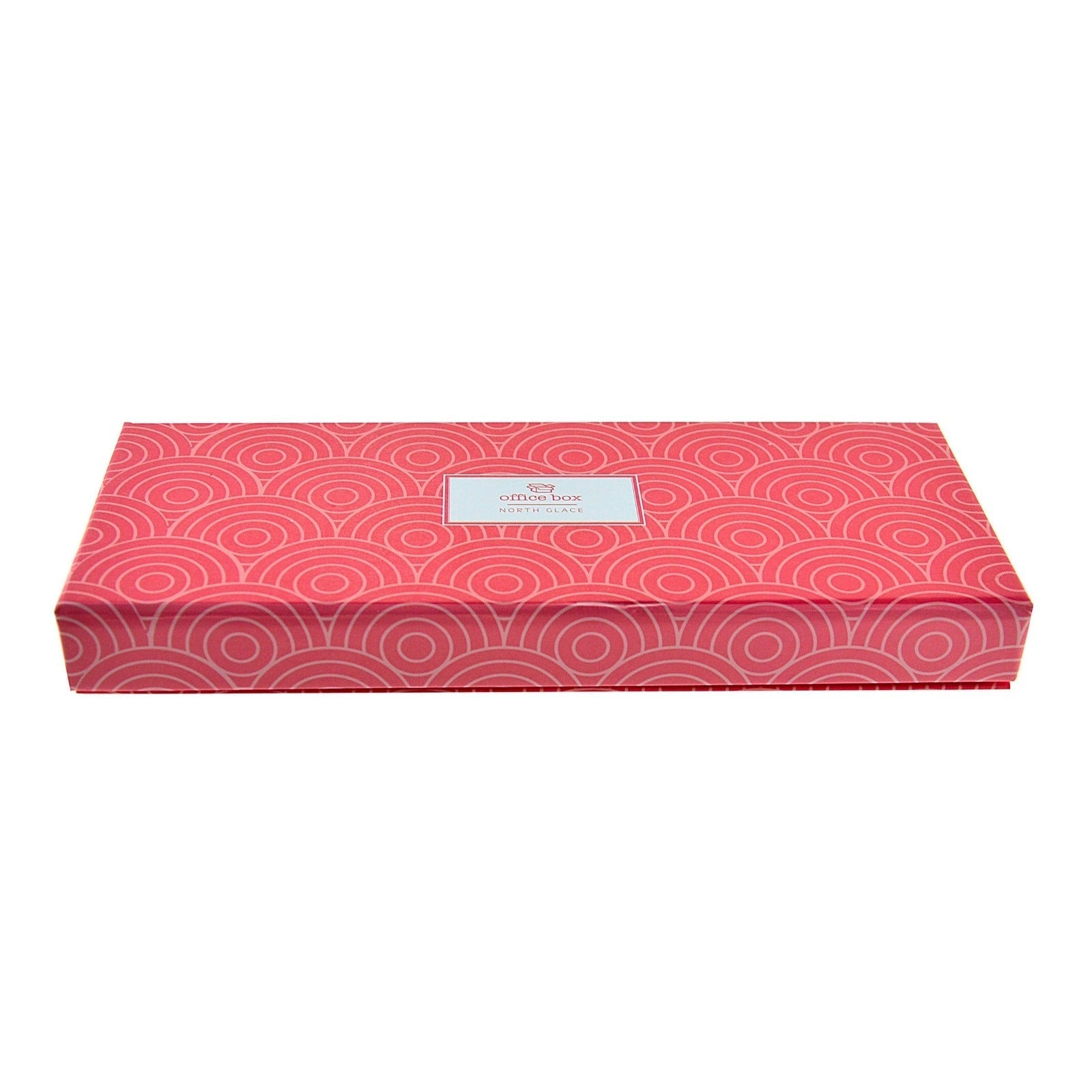 OFFICE BOX North Glace - Estuche de Notas Adhesivas con Cierre Magnético. Coral