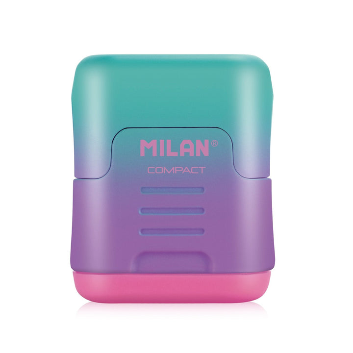 MILAN 20166224SN - Sacapuntas Doble con Depósito, Diseño COMPACT Sunset