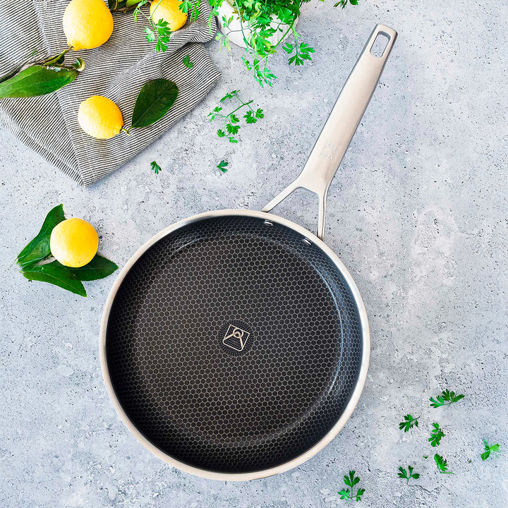 BRA Hybrid Cell - Sartén de Acero Inoxidable con Triple Fondo Difusor. Apta Inducción