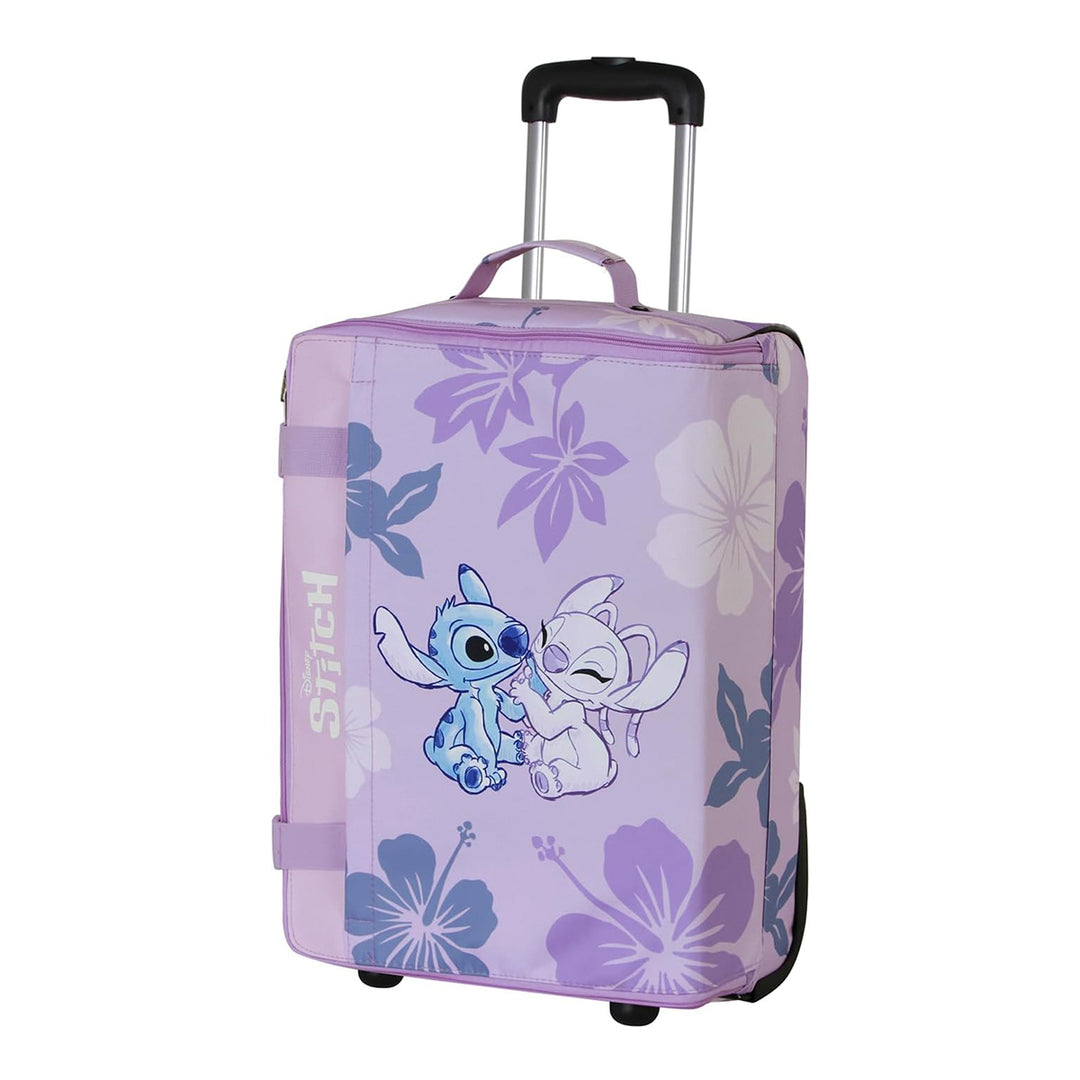 KARACTERMANIA - Lilo y Stich Angel Maleta de Cabina Plegable 2 Ruedas Cierre TS Lock