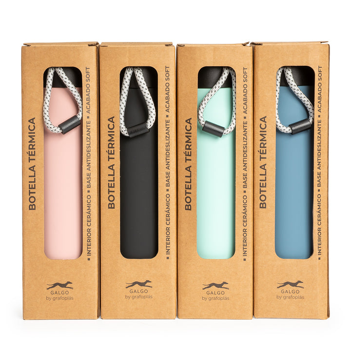 Grafoplas Galgo - Botella Térmica Reutilizable de 0.54L con Interior Cerámico