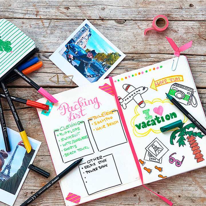 Edding 1200 - Rotulador de Fibra con Punta Redonda de 0.5 mm. Rojo