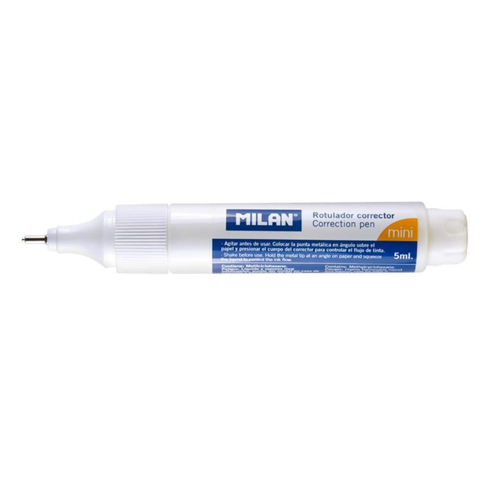 MILAN 1305212 - Rotulador Corrector Líquido de Secado Rápido, Mini 5ml