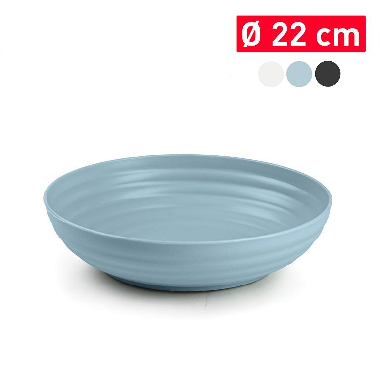 Plastic Forte - Plato Classic Hondo 22 cm Reutilizable. Ideal Fiestas. Azul