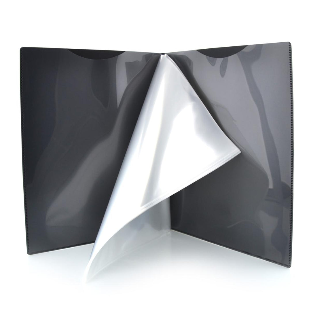 Office Box Supra - Carpeta Active de 20 Fundas A4 con Adhesivos Incluidos. Colores Surtidos