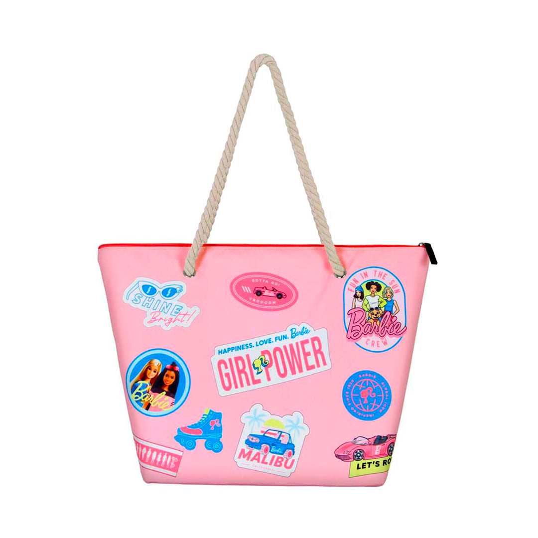 KARACTERMANIA - Bolsa de Playa Soleil con Neceser de Regalo. Barbie Malibu