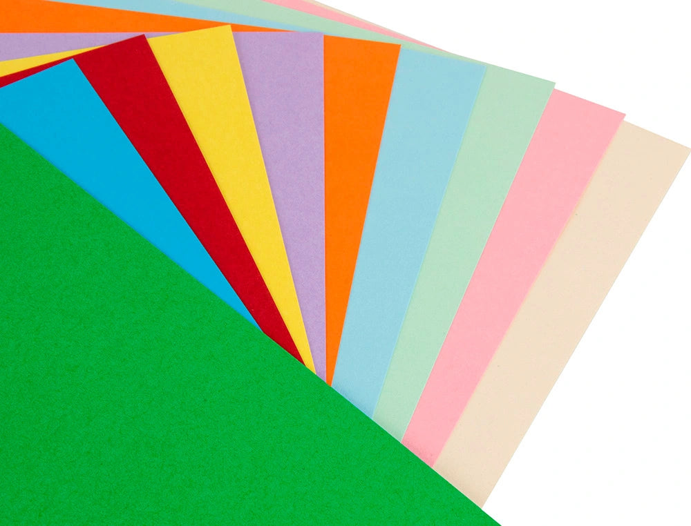 LIDERPAPEL - Papel Color A4 80g/M2 10 Colores Surtidos Paquete de 100