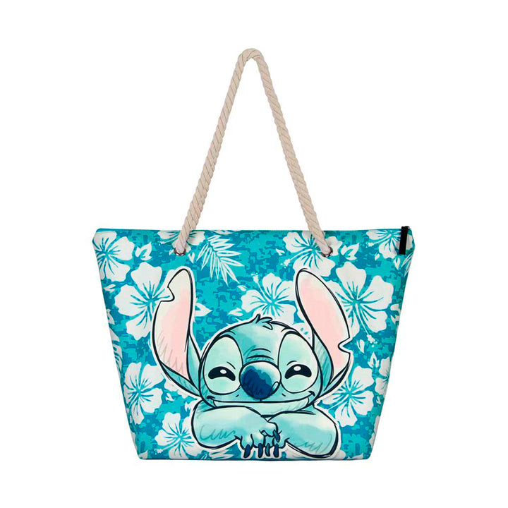 KARACTERMANIA - Bolsa de Playa Soleil con Neceser de Regalo. Lilo y Stitch Aloha