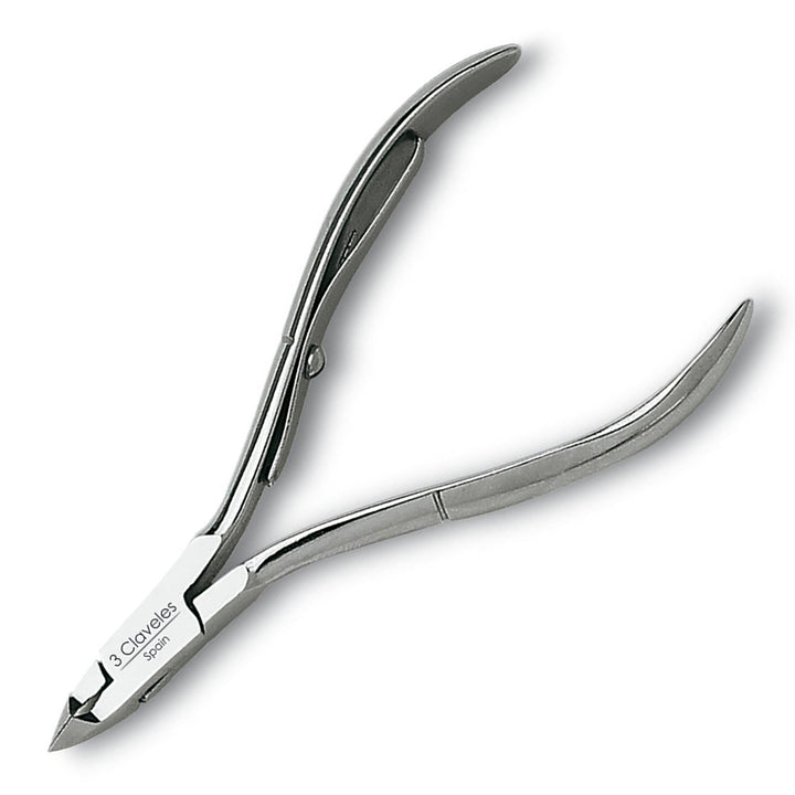3 Claveles - Alicate para Cutículas 10 cm Corte 5 mm. Acero al Carbono Forjado en Caliente