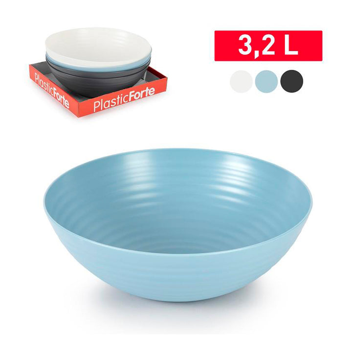 Plastic Forte Classic - Juego de 2 Fruteros para Cocina 3.25L Redondos. Azul