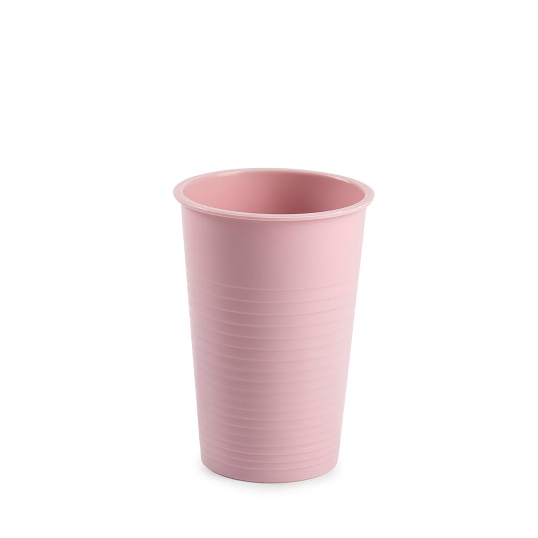 Plastic Forte - Lote de 6 Vasos de Agua de 200 ml Reutilizables. Ideal Fiestas. Rosa