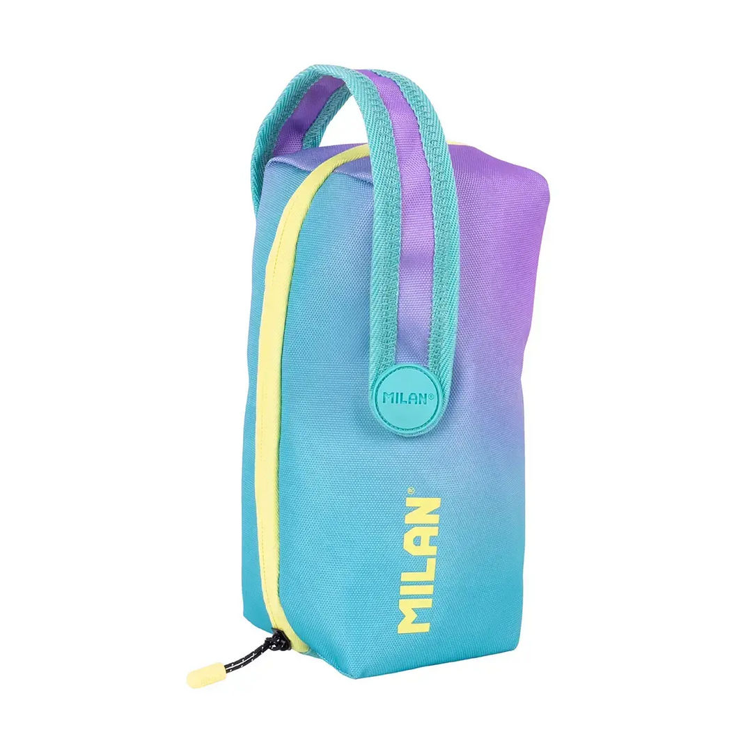 MILAN - Kit de 4 Estuches con Contenido de 31 Piezas de Material Escolar. Sunset Verde