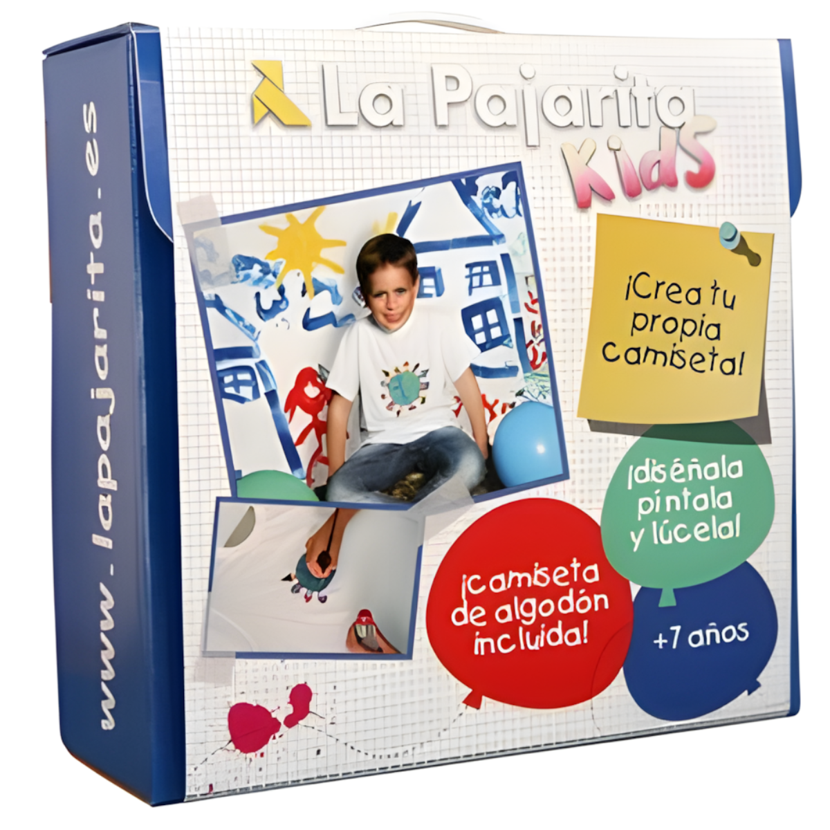 LA PAJARITA Kids - Set de 6 Botes de Pintura para Tela al Agua en Colores Surtidos