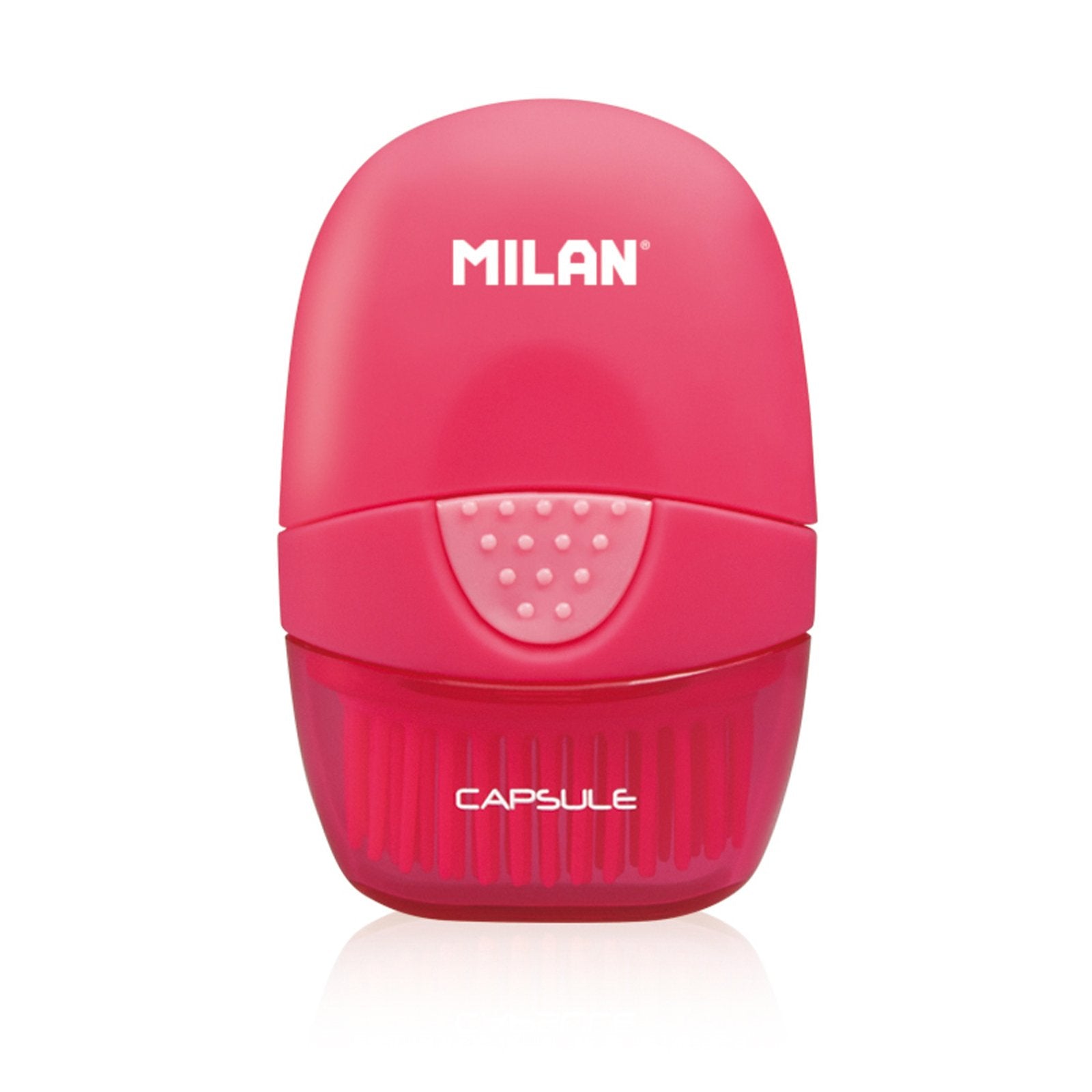 MILAN 4900116 - Eraser & Brush, Combinación de Goma y Cepillo. Diseño CAPSULE