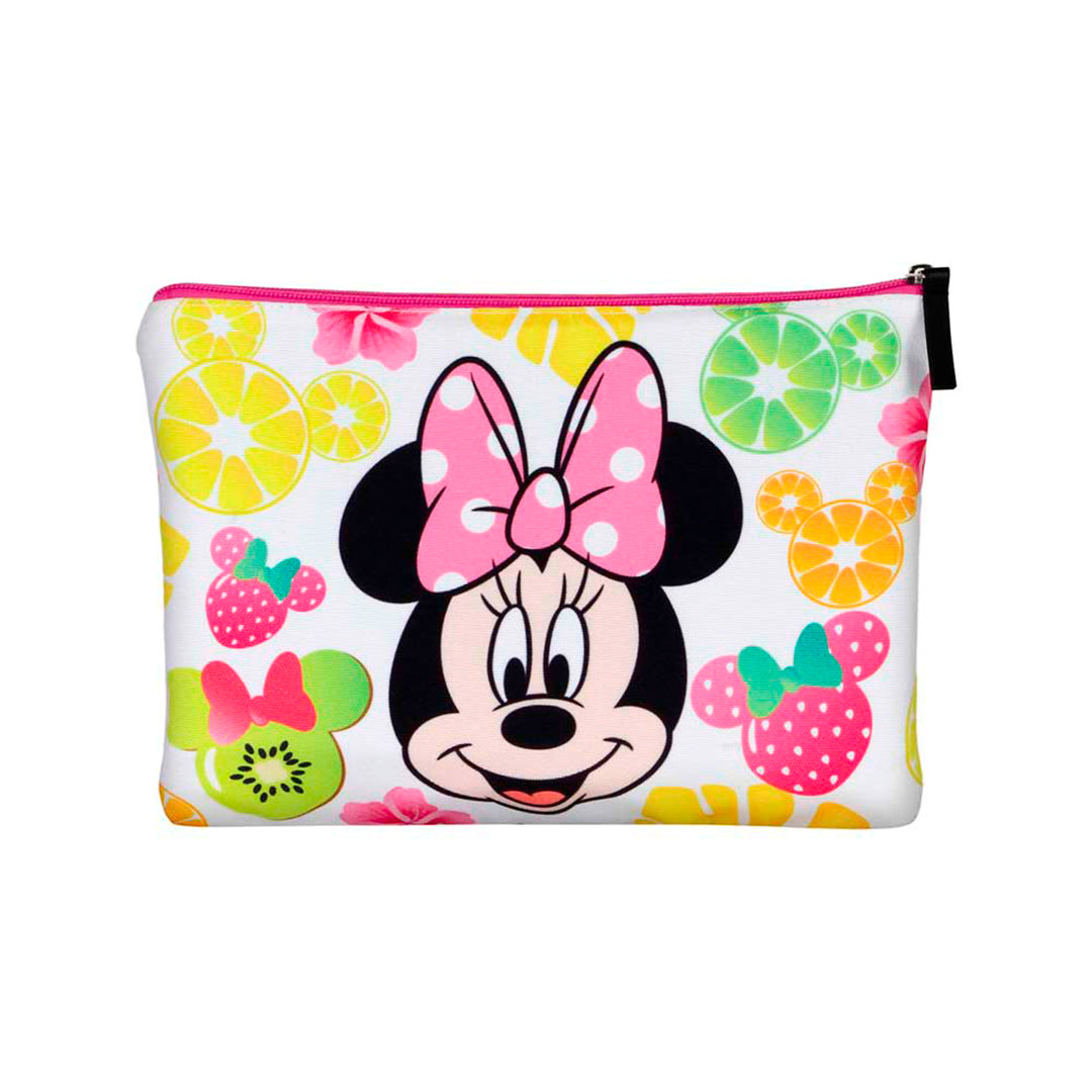 KARACTERMANIA - Bolsa de Playa Soleil con Neceser de Regalo. Minnie Mouse Fruits