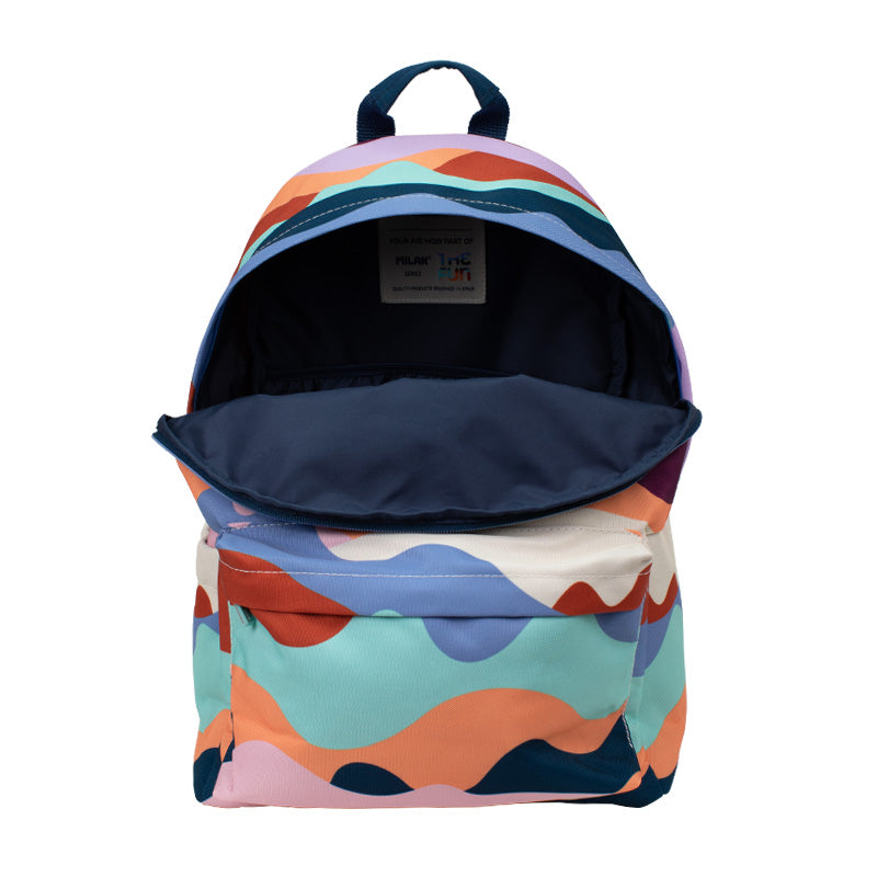 MILAN - Mochila The Fun Urbana Clasica con 2 Cremalleras 22L. Medidas 41x30x18 cm