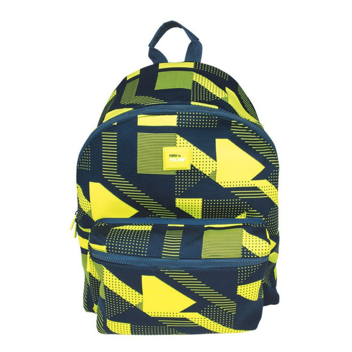 MILAN Knit -  Mochila Escolar con Divisor para Portátil, Capacidad 21L, Amarillo