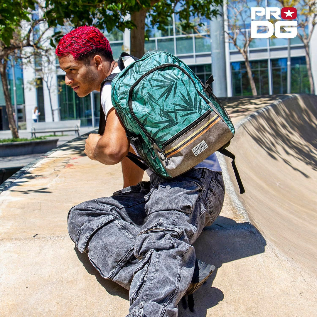 PRODG Bamboo - Mochila Urbana con 1 Compartimento y 2 Bolsillos Frontales. Verde