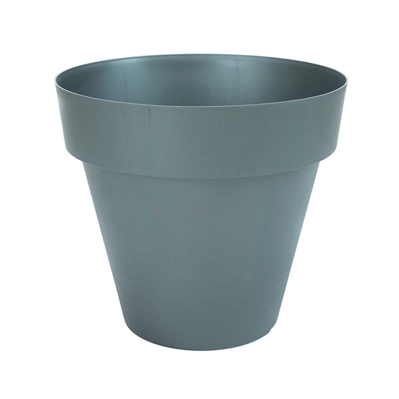 Plastiken TES - Maceta Redonda Clásica Diámetro  32 cm Capacidad 14L. ANTRACITA