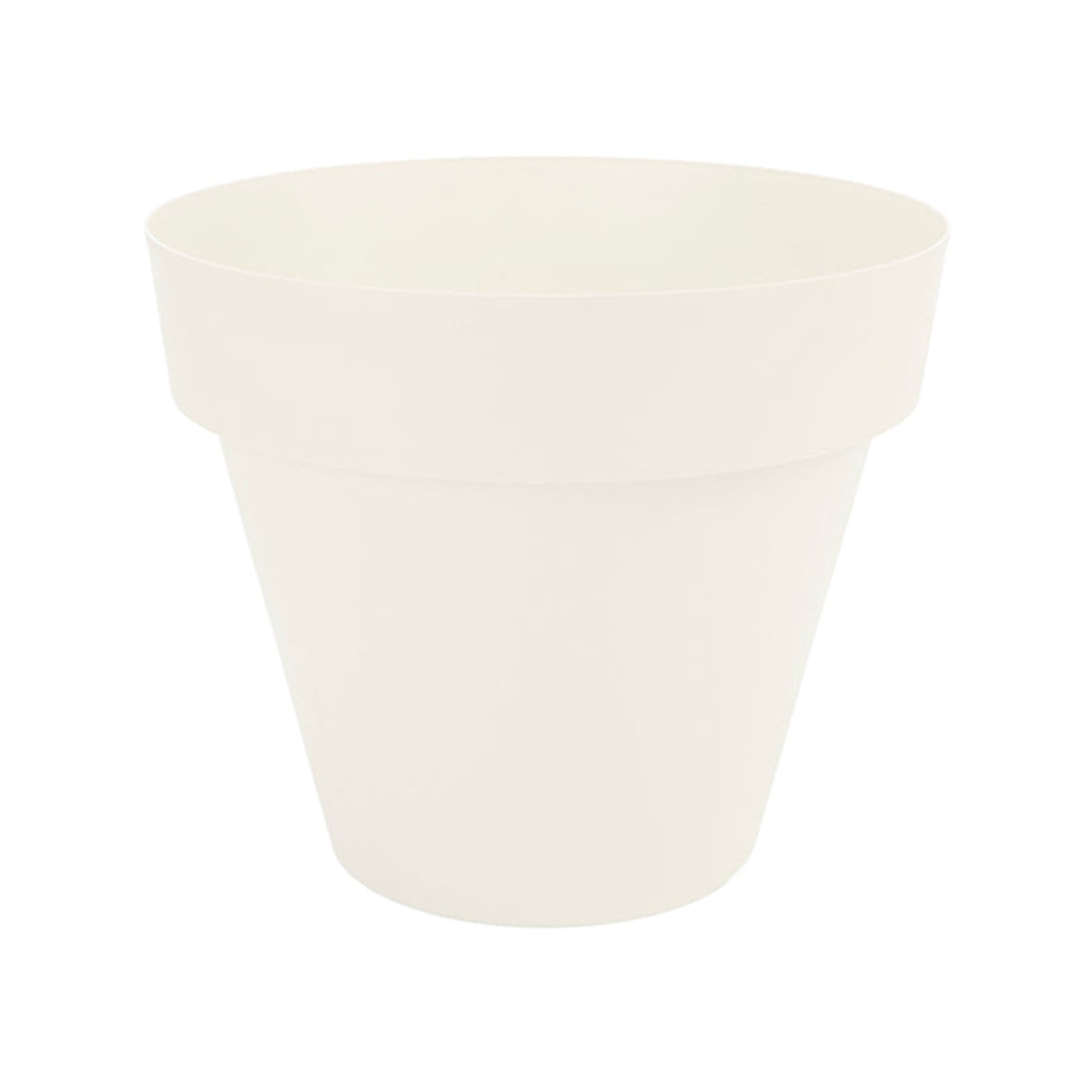 Plastiken TES - Maceta Redonda Clásica Diámetro 38 cm Capacidad 23L. BLANCO