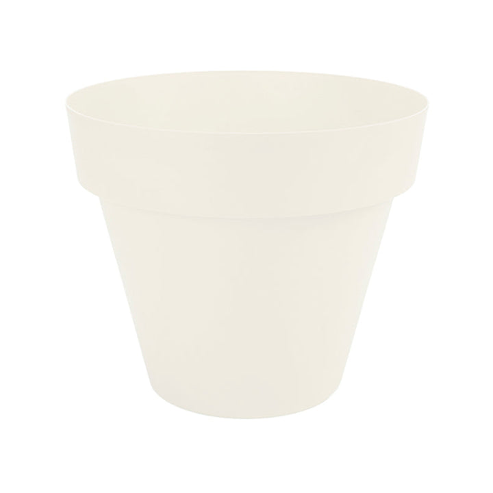 Plastiken TES - Maceta Redonda Clásica Diámetro 38 cm Capacidad 23L. BLANCO