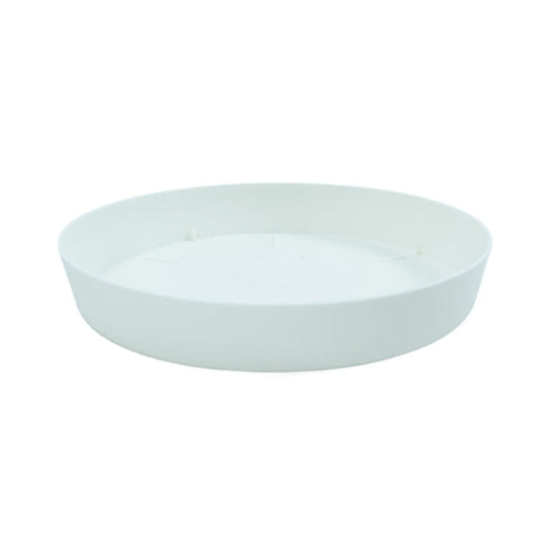 Plastiken TES - Plato Redondo Ø20 cm para Macetas de 26 cm. Blanco