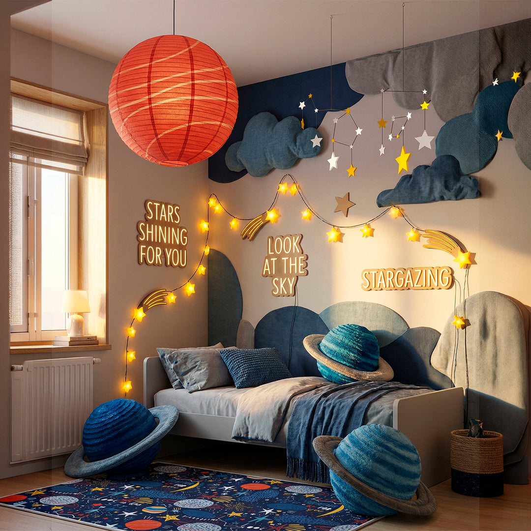 Grafoplás Design - Estuche Portatodo Triple con Solapa para Material Escolar. Planets