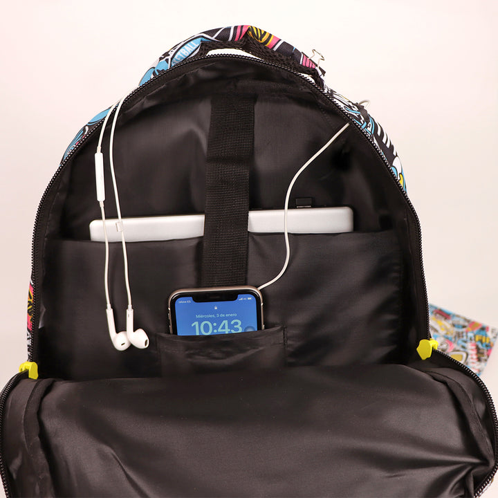 Grafoplás - Mochila Escolar BigPack Reforzada de 3 Compartimentos y Divisor para Portátil