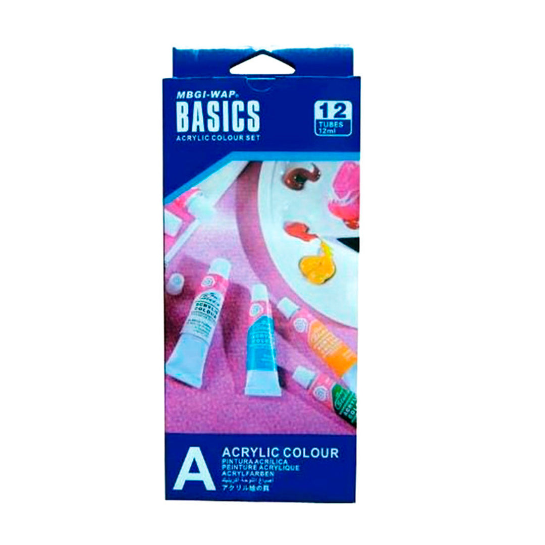 ARTIST - Pintura Acrílica, Set de 12 Tubos de Colores Surtidos