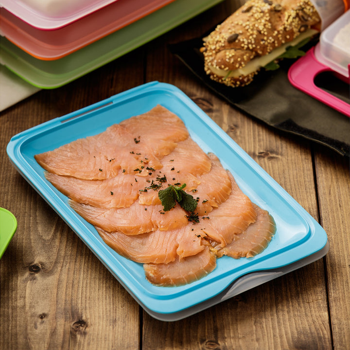 TATAY Fresh - Lote de 6 Recipientes Porta Embutidos y Alimentos. Colores Basicos ON