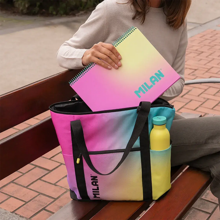 MILAN - Bolso Shopper Gran Capacidad Multiusos Lunchbag 18.5L Colección Sunset