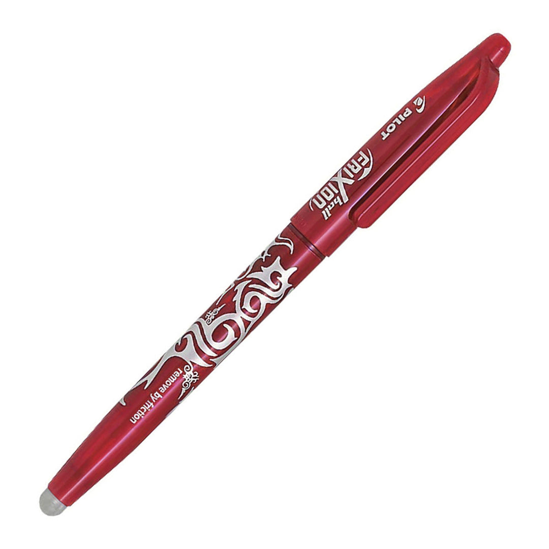 PILOT - Set de 3 Bolígrafos FriXion Ball Borrables y Recargables 0.7 mm Anti Fatiga. Rojo