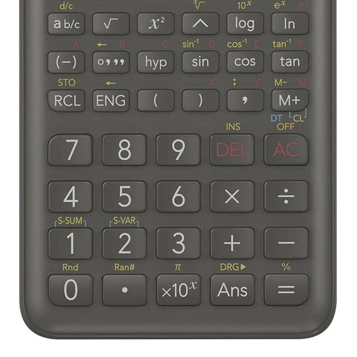 CASIO FX-82MS II - Calculadora Científica Escolar 240 Funciones, Pantalla LCD 2 Líneas