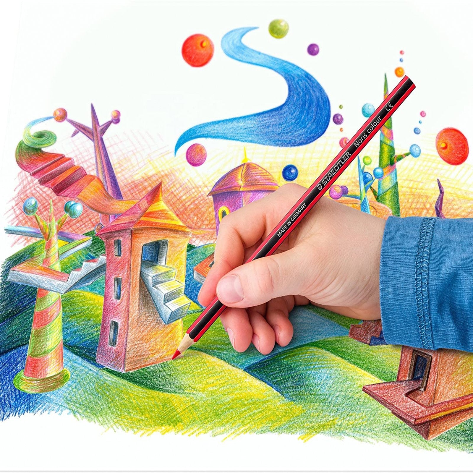 STAEDTLER 185 C24 03 - Caja de Cartón con 24 Lápices de Colores Surtidos