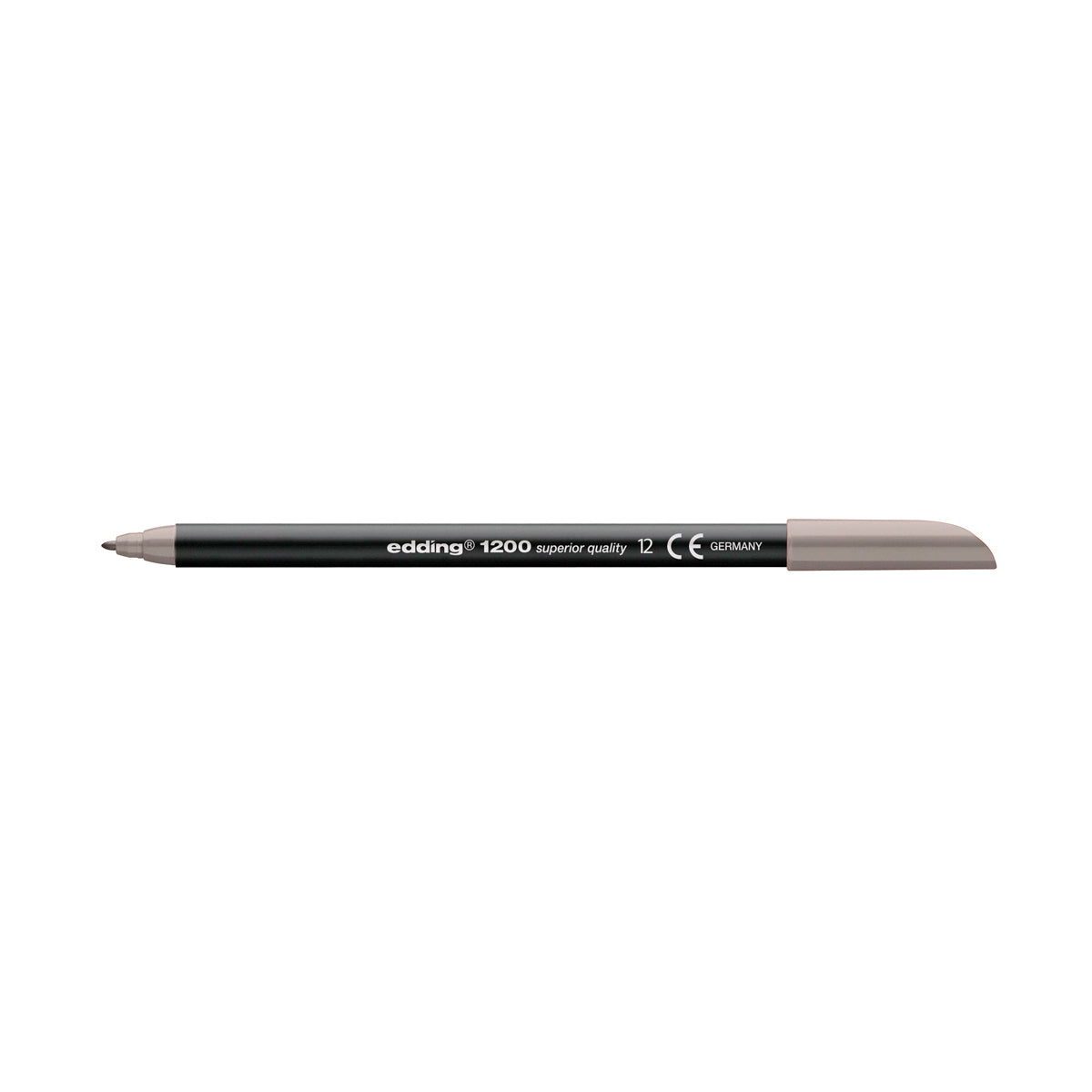 Edding 1200 - Rotulador de Fibra con Punta Redonda de 0.5 mm. Gris 