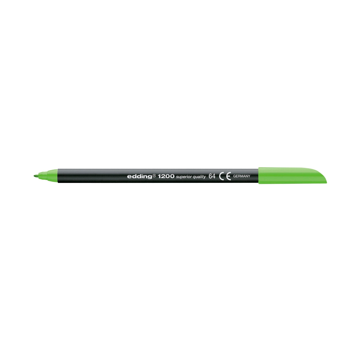 Edding 1200 - Rotulador de Fibra con Punta Redonda de 0.5 mm. Verde Neón