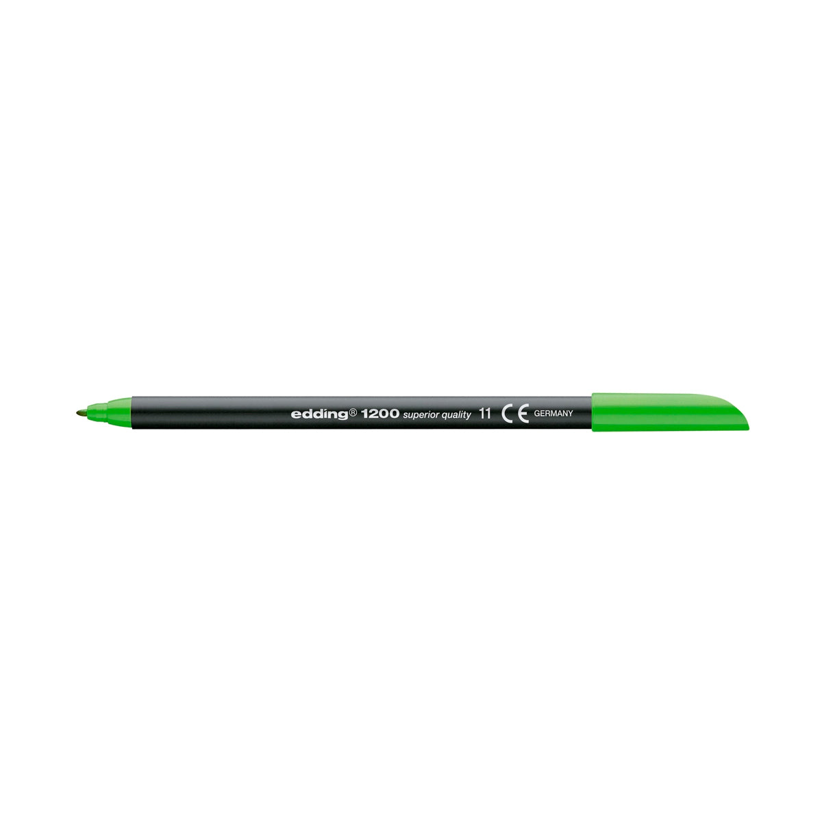 Edding 1200 - Rotulador de Fibra con Punta Redonda de 0.5 mm. Verde Claro