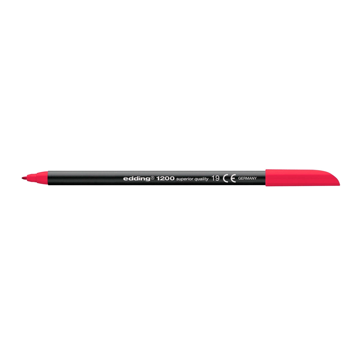 Edding 1200 - Rotulador de Fibra con Punta Redonda de 0.5 mm. Carmin