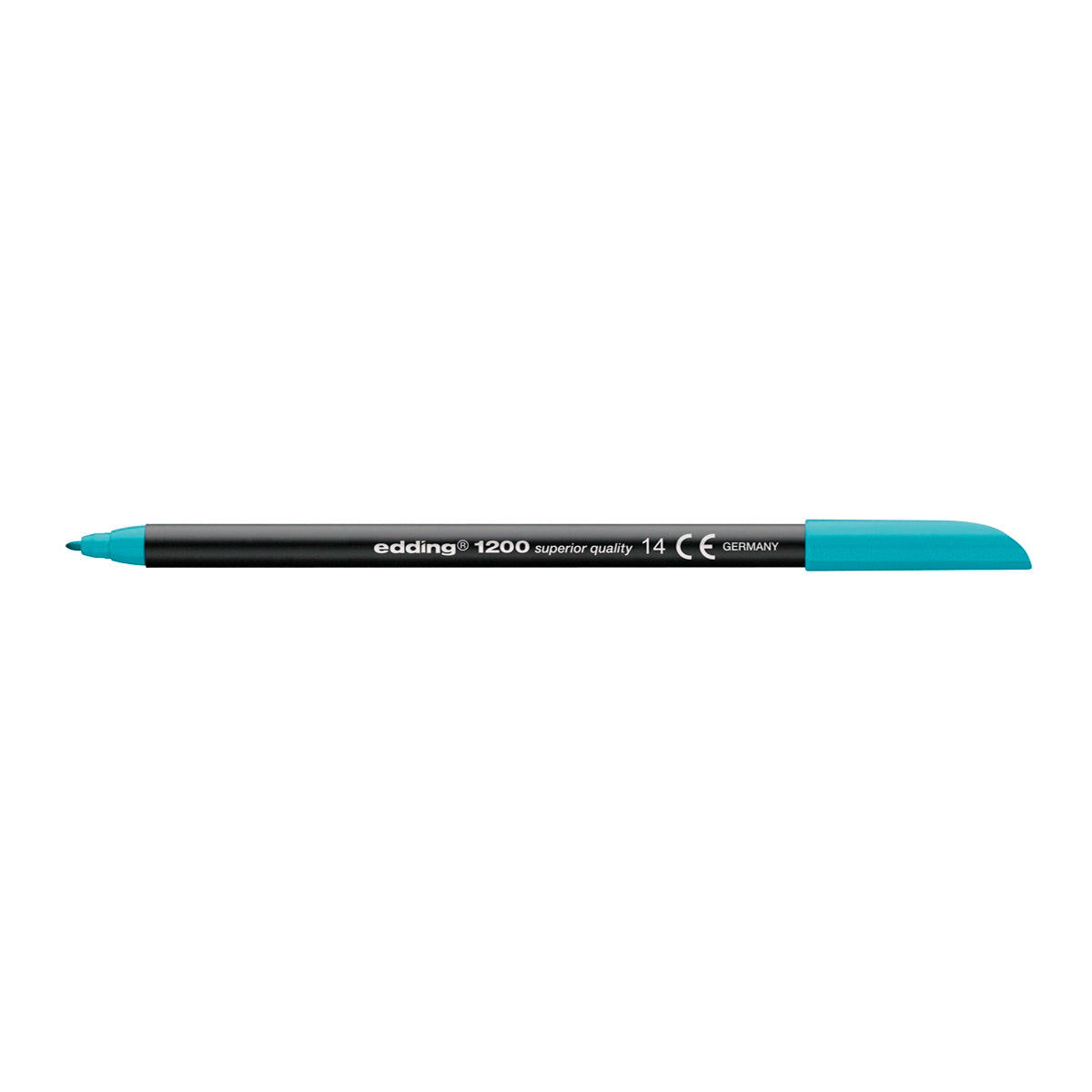Edding 1200 - Rotulador de Fibra con Punta Redonda de 0.5 mm. Azul Turquesa