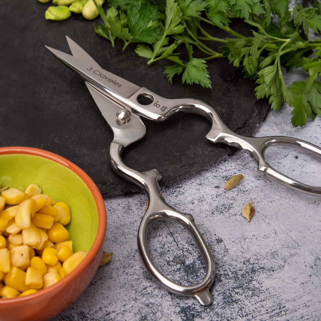 Filarmonica - Tijeras de Cocina Profesional Multiuso de 8" 20 cm. Acero Forjado en Caliente
