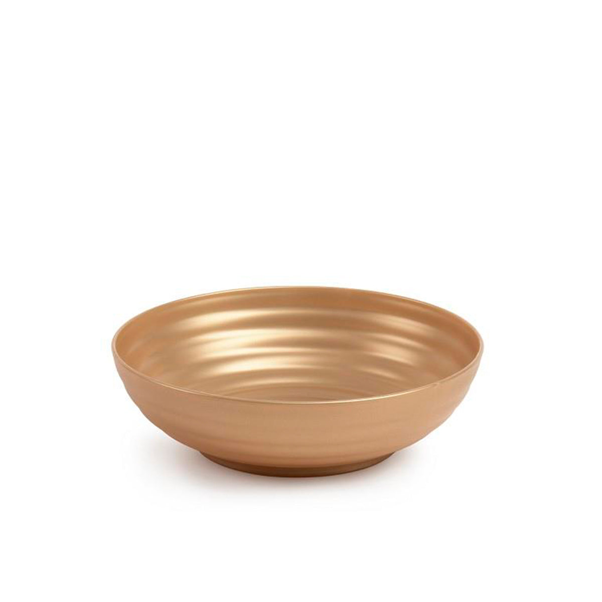 Plastic Forte - Plato Classic Hondo 19 cm Reutilizable. Ideal Fiestas. Oro