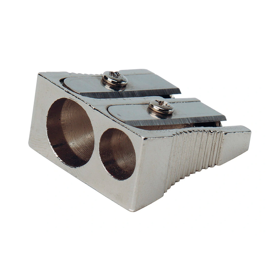 Q-CONNECT - Pack de 4 Sacapuntas Metálico de 2 Usos