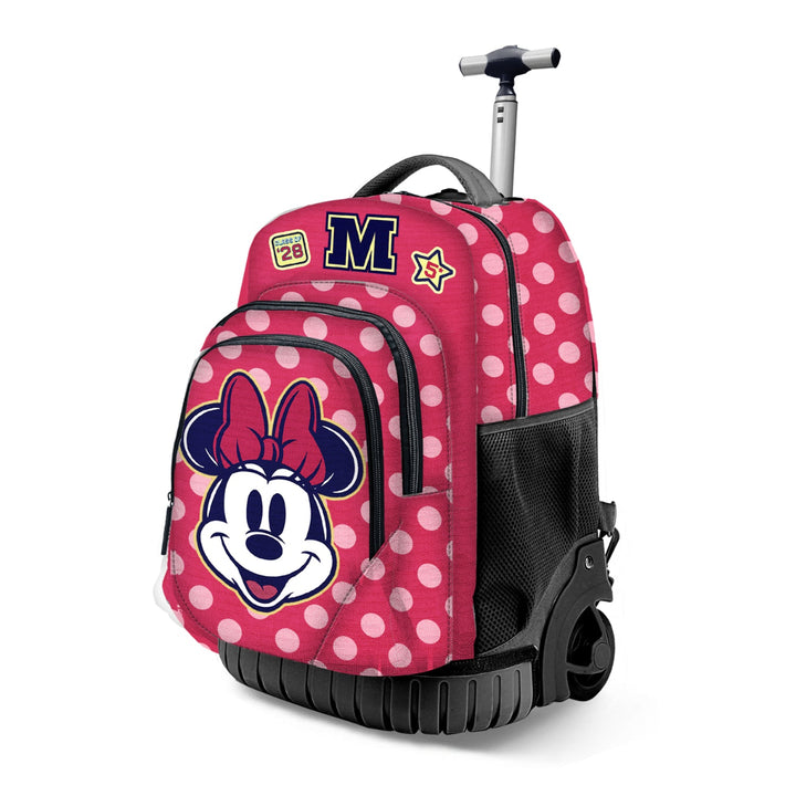 KARACTERMANIA - Disney Minnie Mouse Class Mochila Escolar con Ruedas Trolley GTS FAN