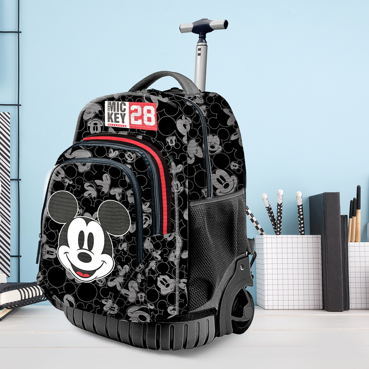 KARACTERMANIA - Disney Mickey Mouse Year Mochila Escolar con Ruedas Trolley GTS FAN