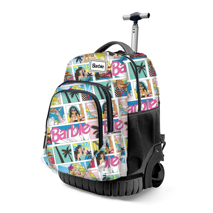 KARACTERMANIA - Barbie Comic Mochila Escolar con Ruedas Trolley GTS FAN