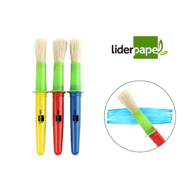 LIDERPAPEL - Pinceles Escolares Liderpapel Grueso